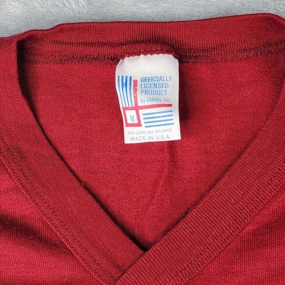 Vintage Washington Redskins Shirt Mens M V Neck Tee Garan USA Single Stitch READ - Picture 2 of 8